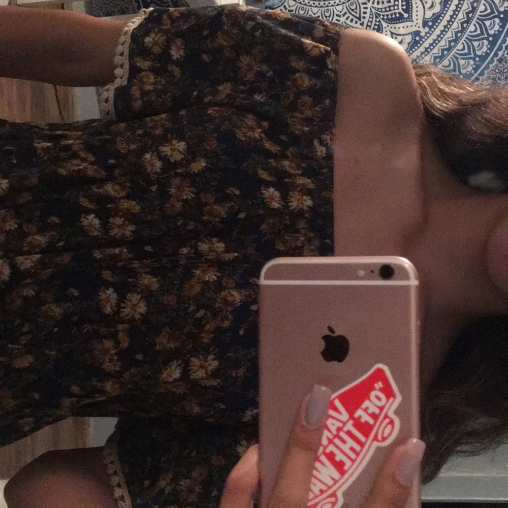 Off the shoulder floral blouse